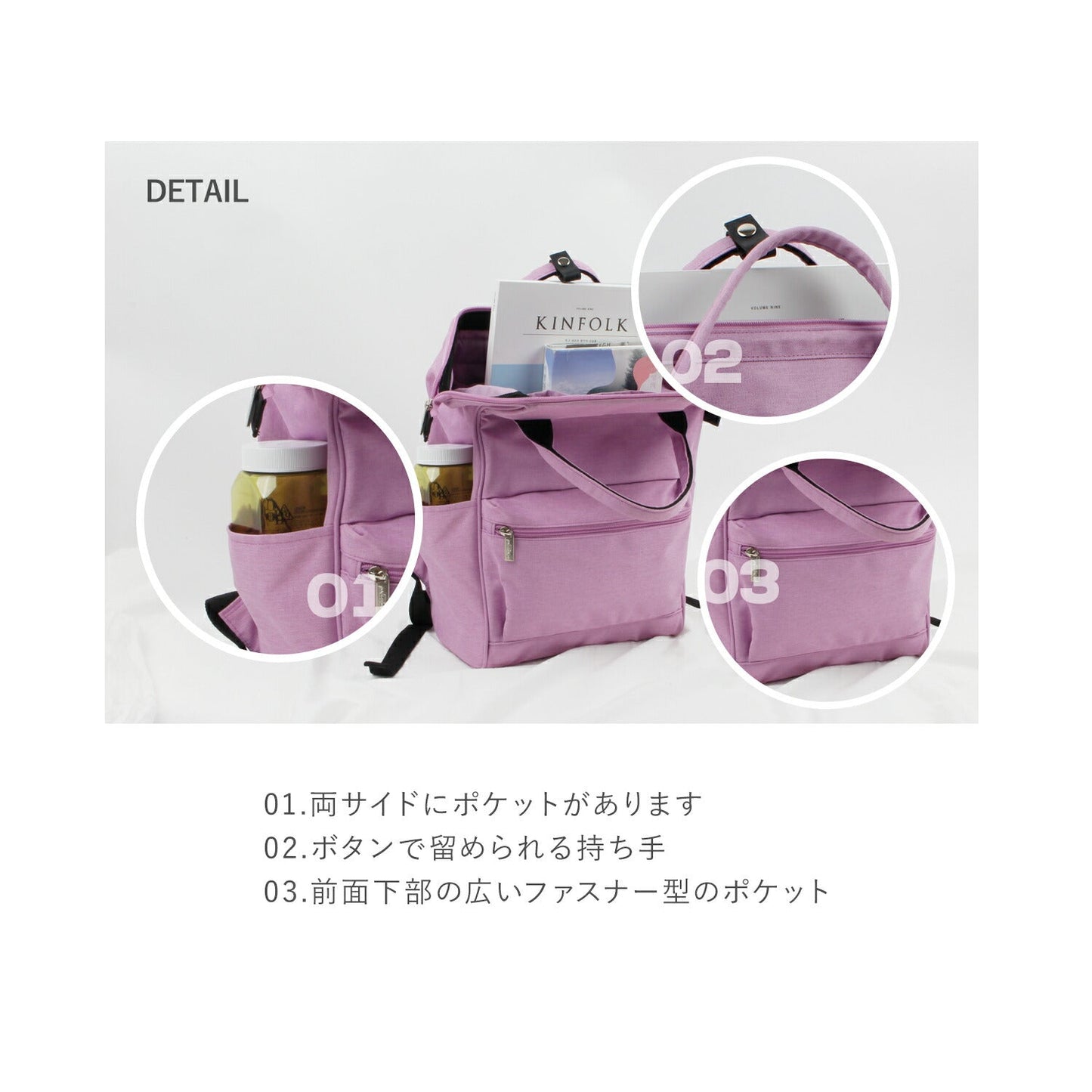 PCも入るリュックサック Daily Wire Back Pack | BAGS IN BAG(バッグインバッグ)