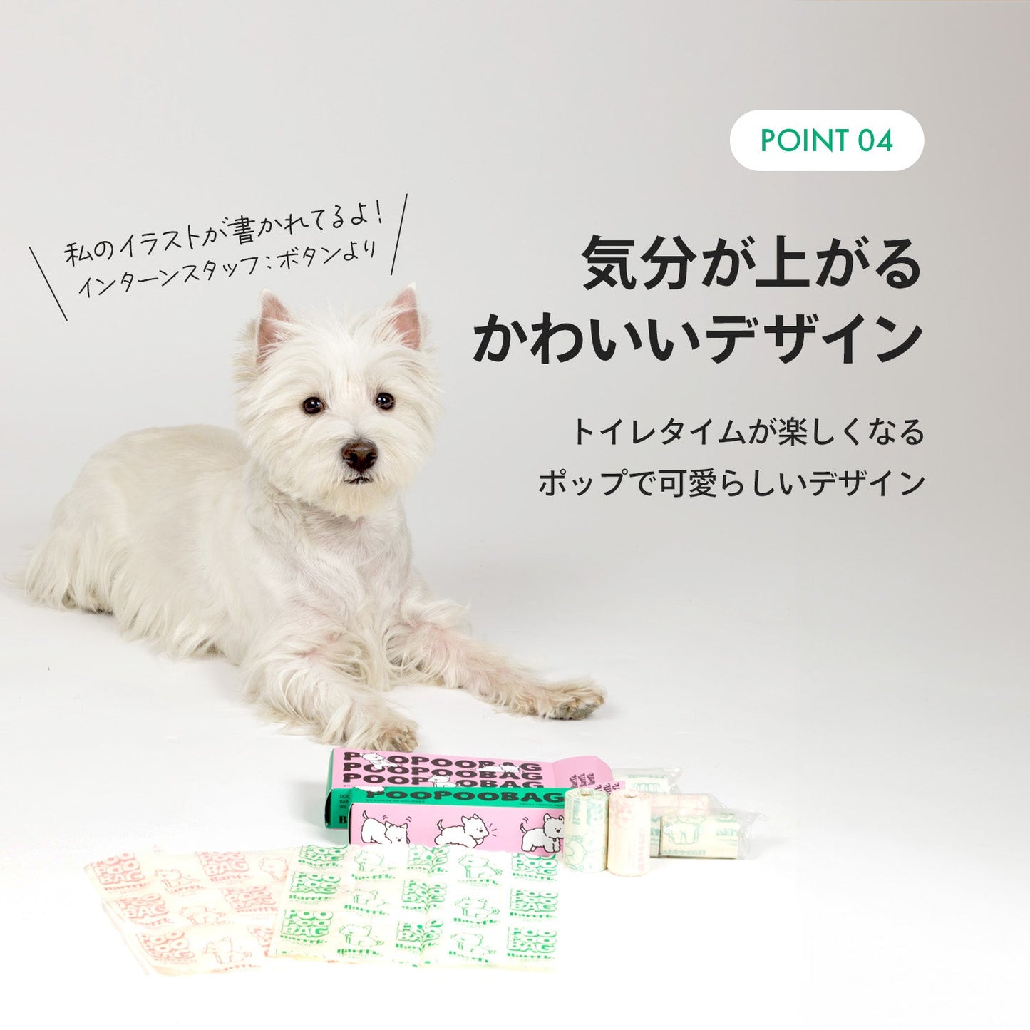 \2箱以上で専用キャリアプレゼント中/ トイレに流せる 犬のウンチ袋 POOPOOBAG