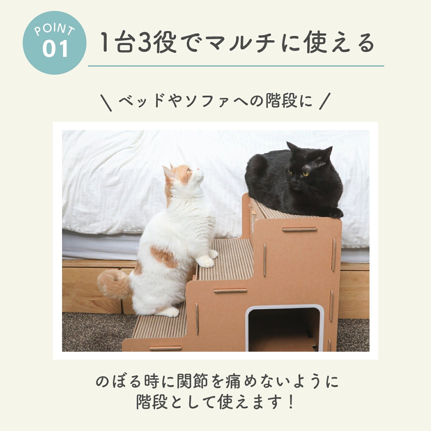 キャットステップ Nyang city Cat steps | BOXPARTNER(ボックスパートナー)