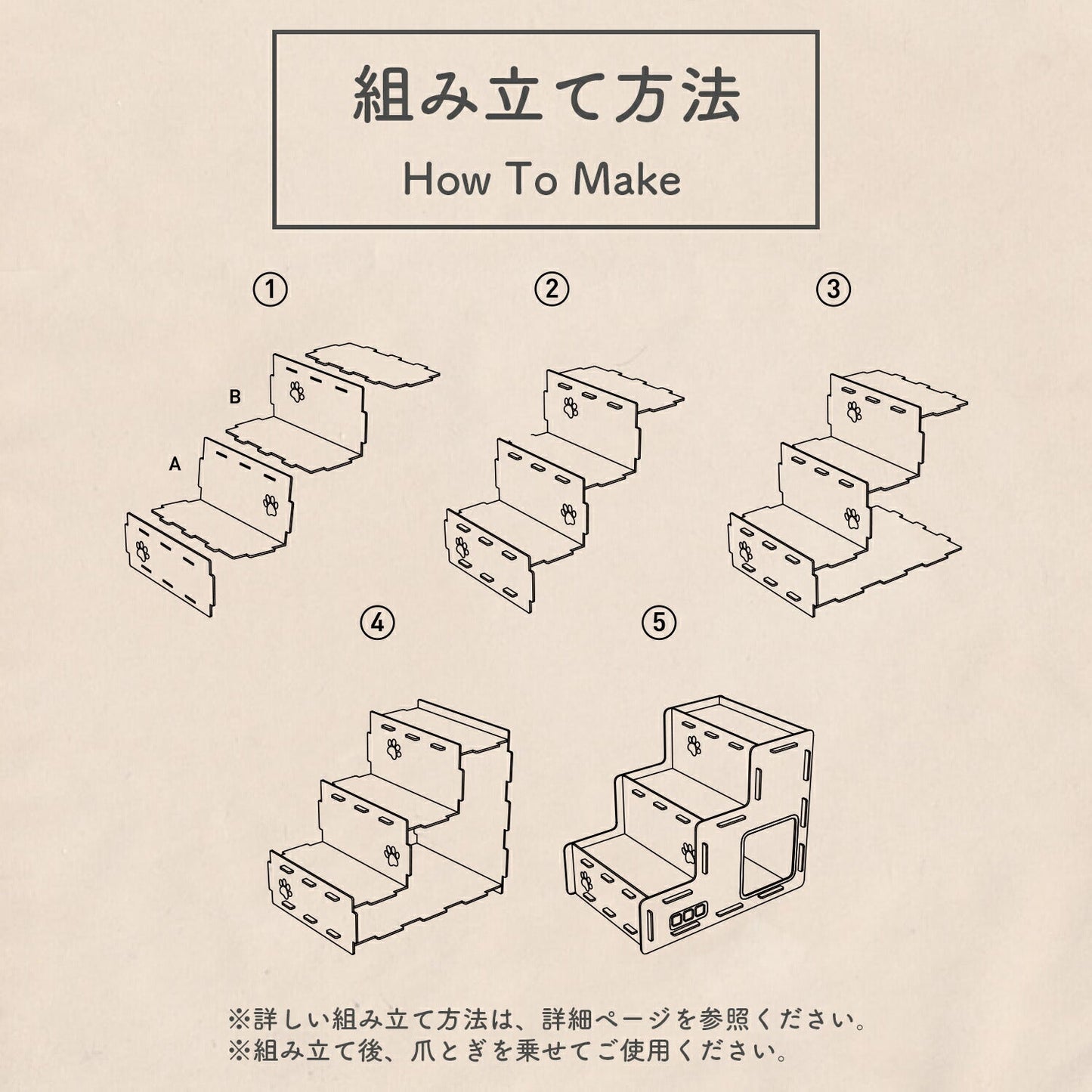 キャットステップ Nyang city Cat steps | BOXPARTNER(ボックスパートナー)