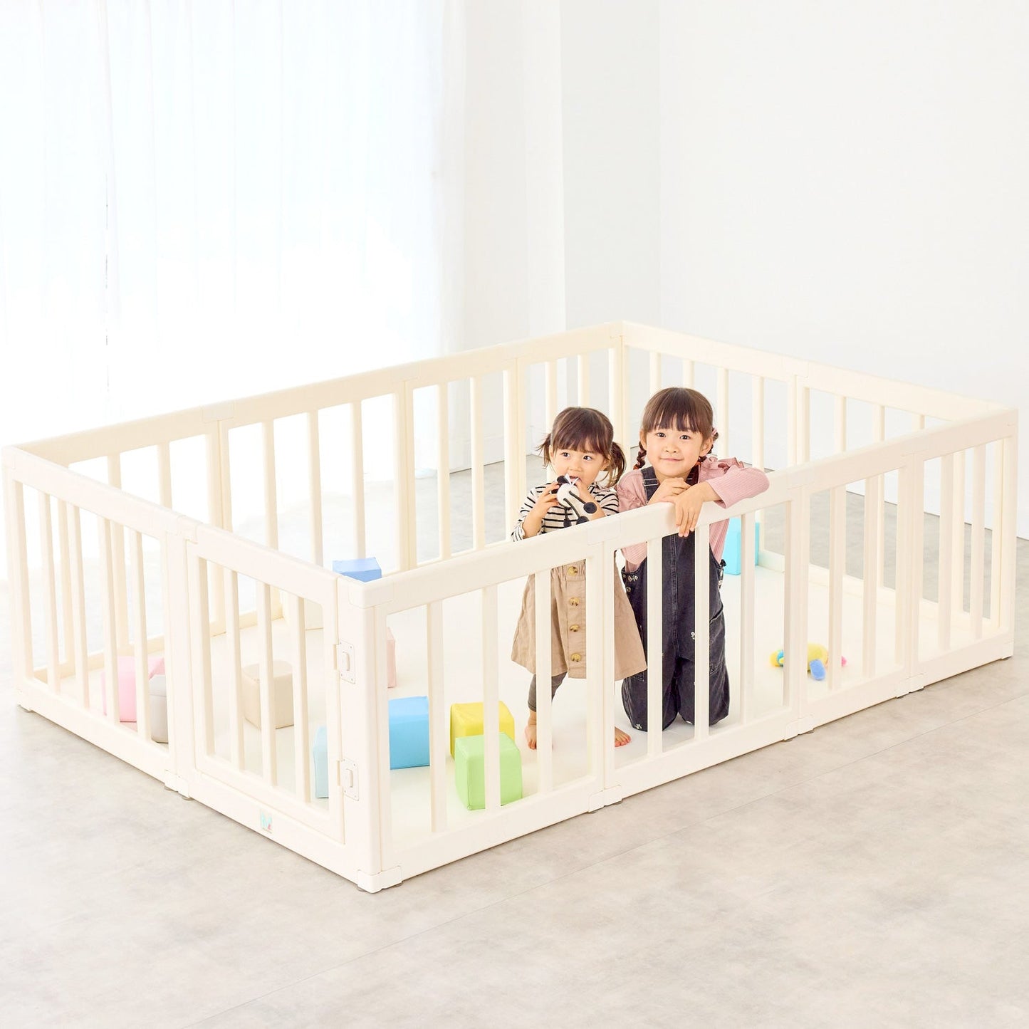\レビュープレゼント中/ ベビーサークル ドア付き 140×200cm 130×160cm