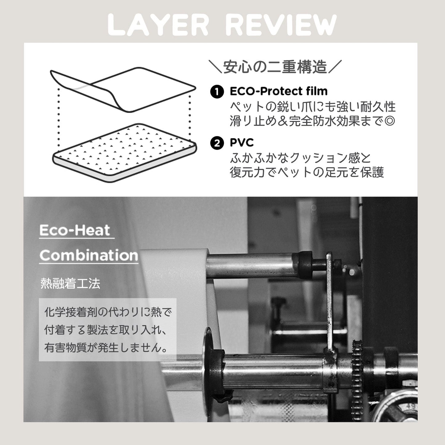 110×220 防水 抗菌 ペットマット Dogzari Flat | ecofoam(エコフォーム)