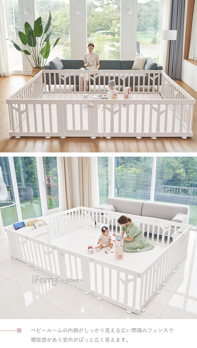 ベビーサークル バーチ 同色パネル1枚+ドア1枚セット | iFam(アイファム)