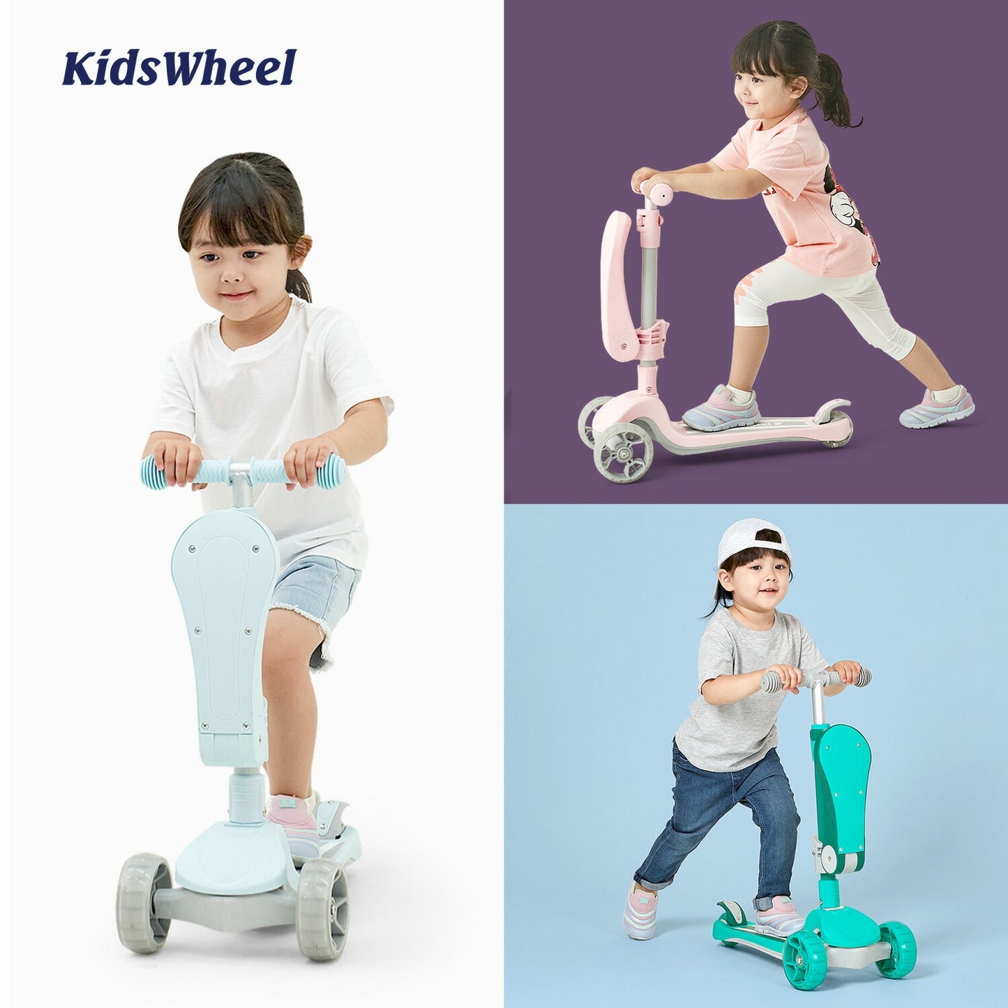 光るキックボード 2WAYタイプ | iFam KidsWheel(アイファム キッズホイール)