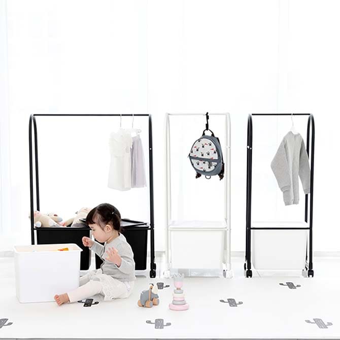 ハンガーオーガナイザー1列 LOOK TROLLEY HANGER ORGANIZER A1 | iFam(アイファム)