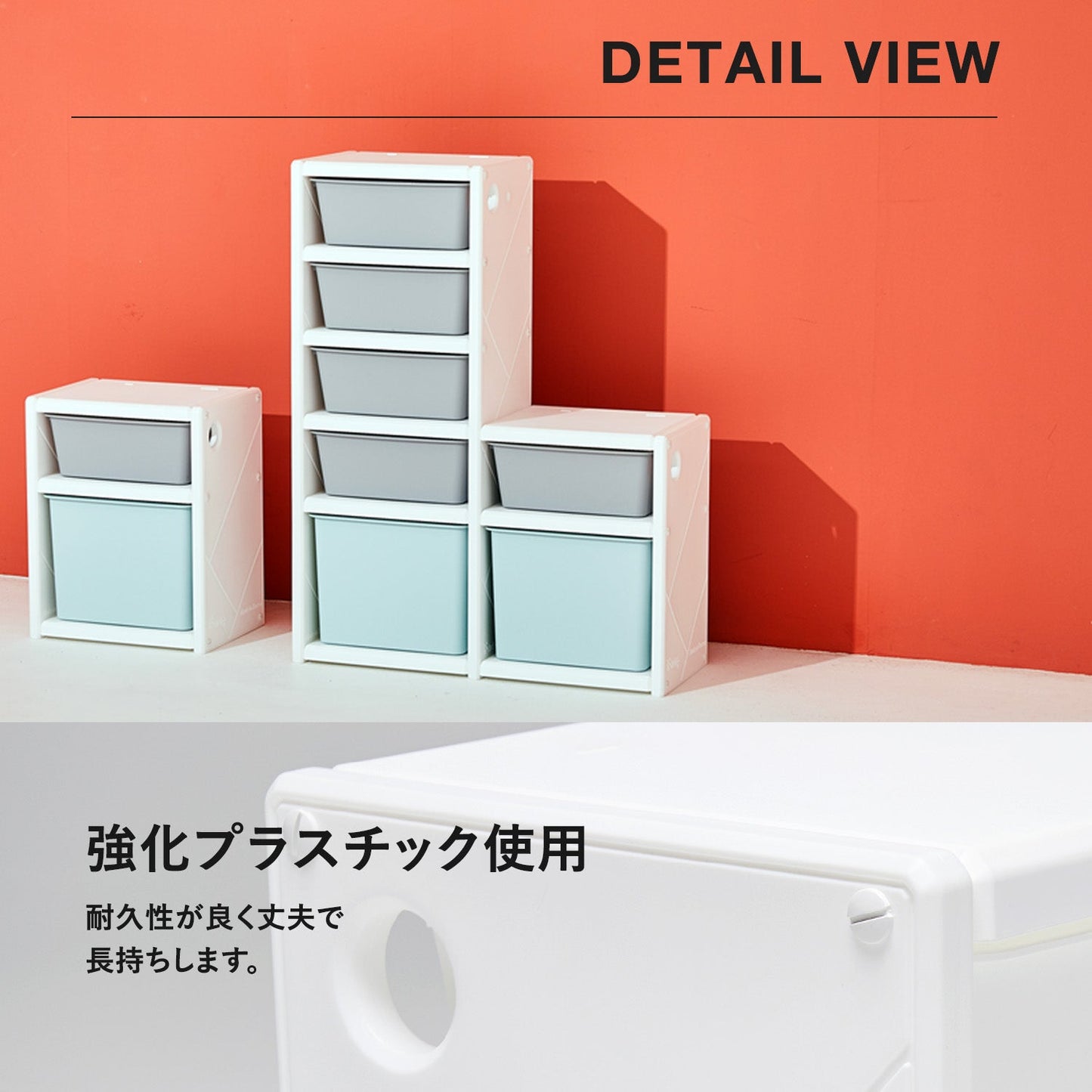 お片付けシェルフ3段シングル MIPICK MODULE ORGANIZER 3-LEVEL | iFam(アイファム)