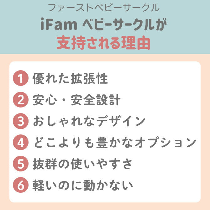 ベビーサークル ファースト ドア付き10枚セット | iFam(アイファム)