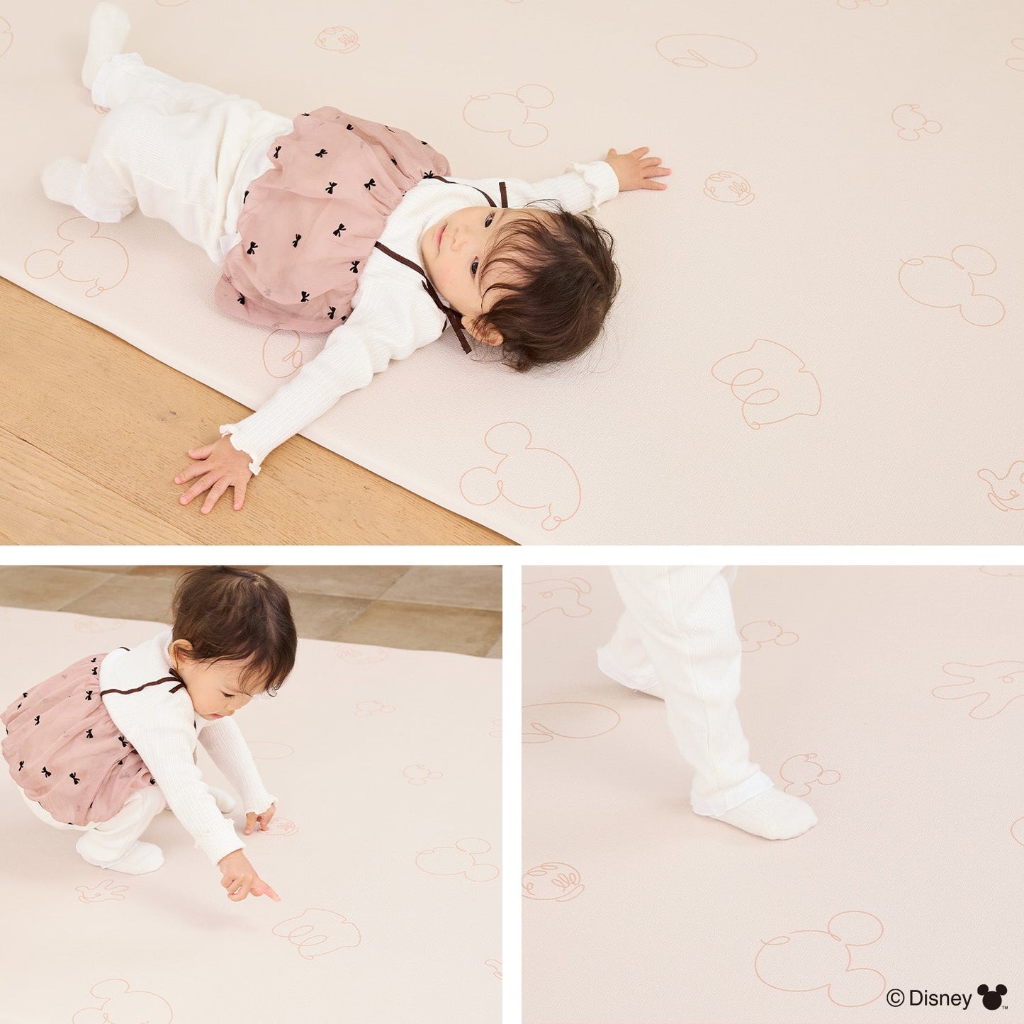 \レビュープレゼント中/ ミッキーマウス 防水 ベビープレイマット 140x200cm | EDISONmama(エジソンママ)