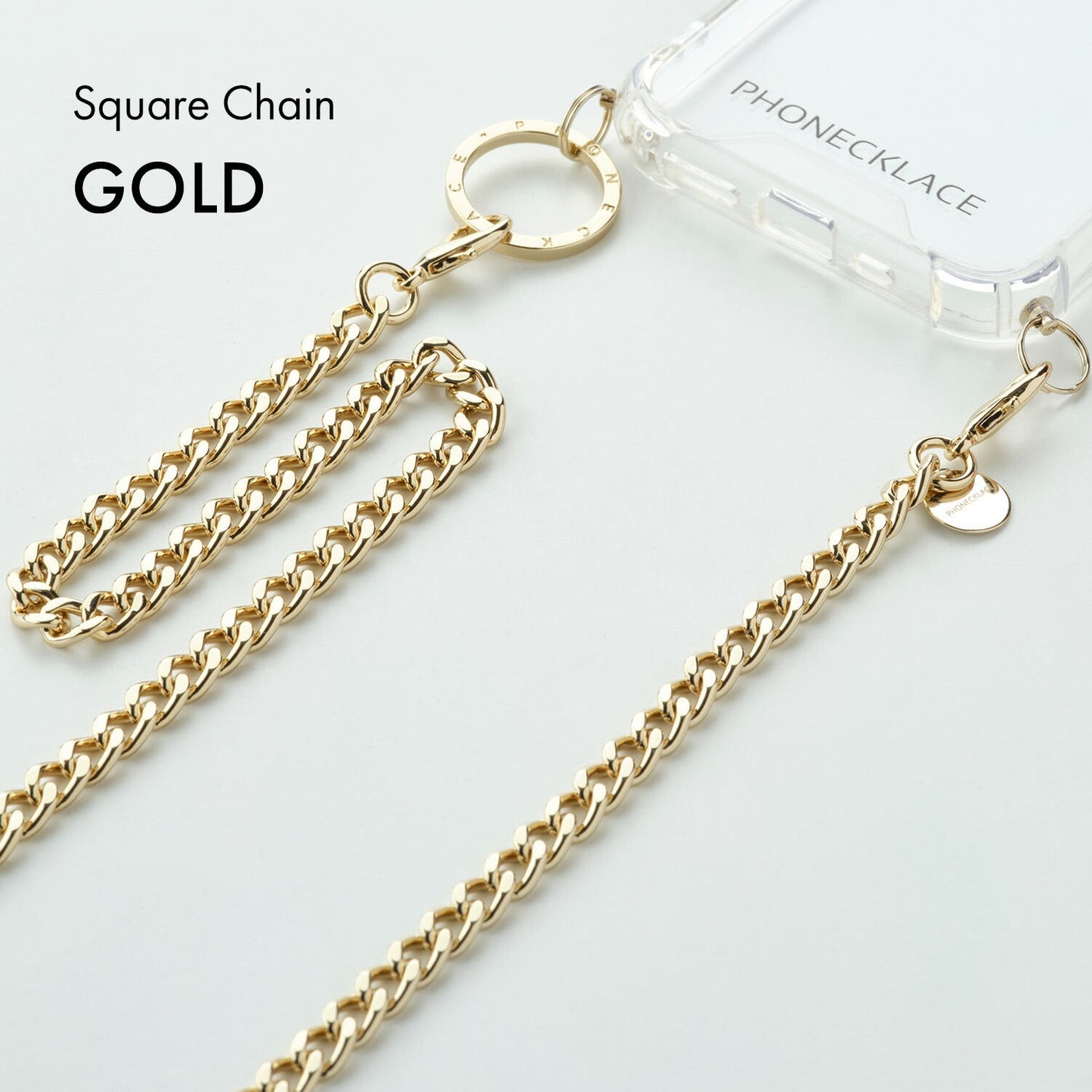 チェーンストラップ Square Chain | PHONECKLACE(フォンネックレス)