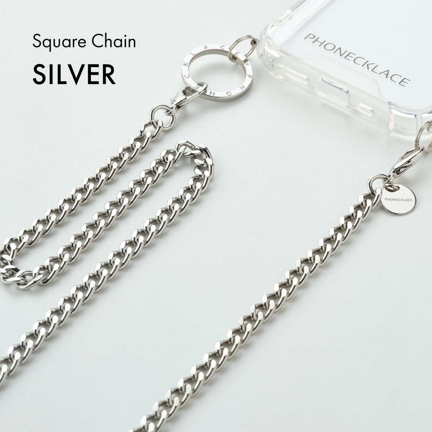 チェーンストラップ Square Chain | PHONECKLACE(フォンネックレス)