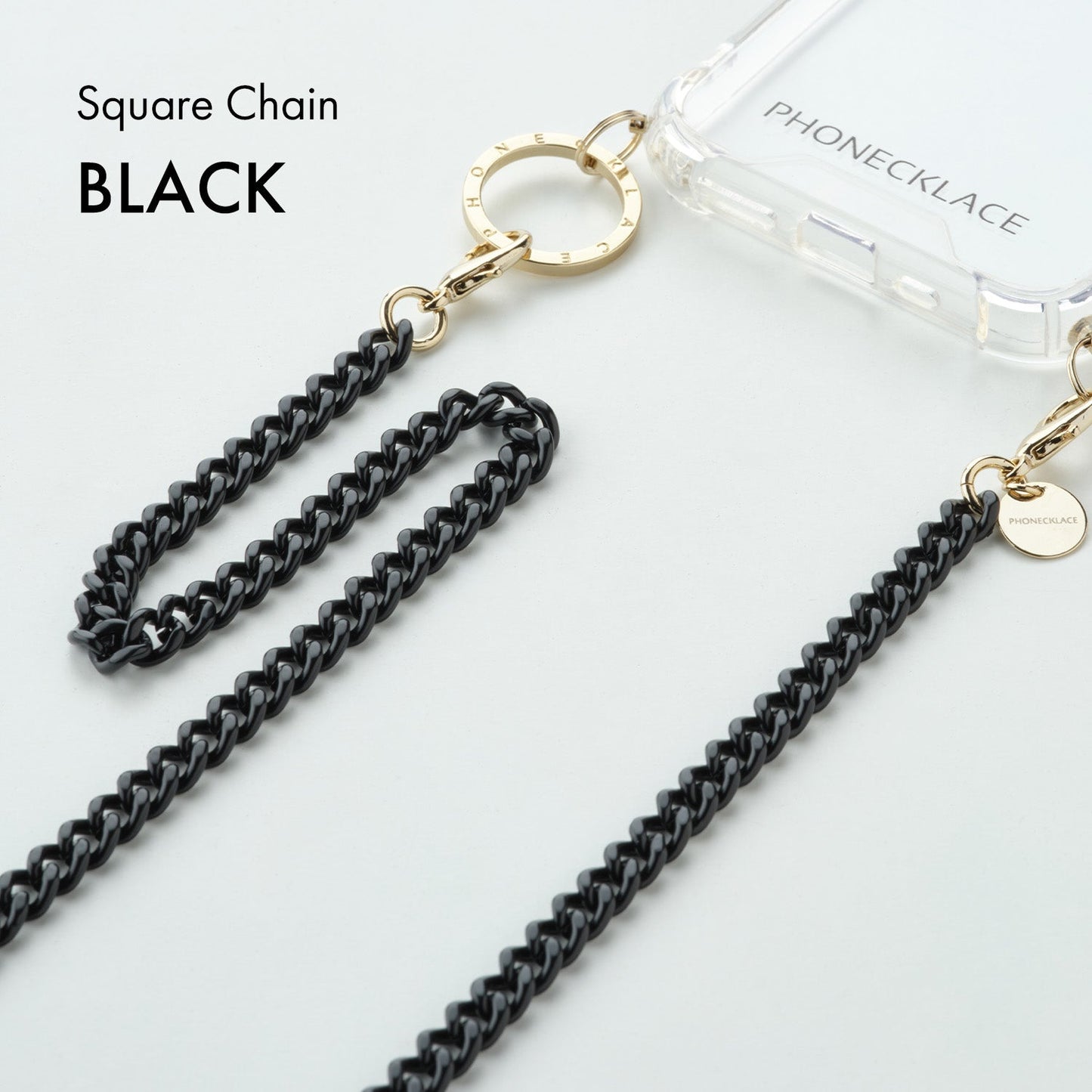 チェーンストラップ Square Chain | PHONECKLACE(フォンネックレス)
