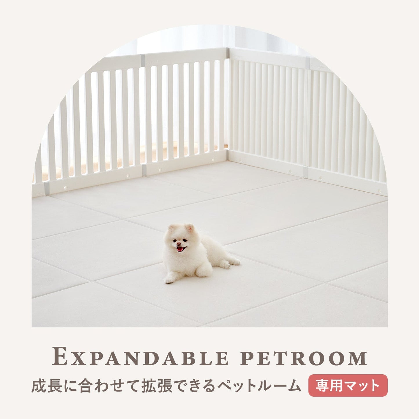 拡張できるペットルーム 専用マット【ダブル 130×65×0.4cm】 EXPANDABLE PETROOM MAT | Takemehom(テイクミーホーム)