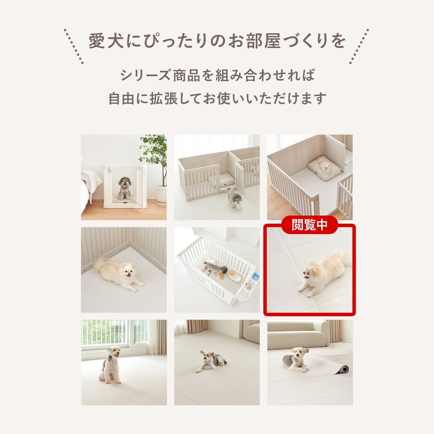 拡張できるペットルーム 専用マット【ロング 195×130×0.4cm】 EXPANDABLE PETROOM MAT | Takemehom(テイクミーホーム)