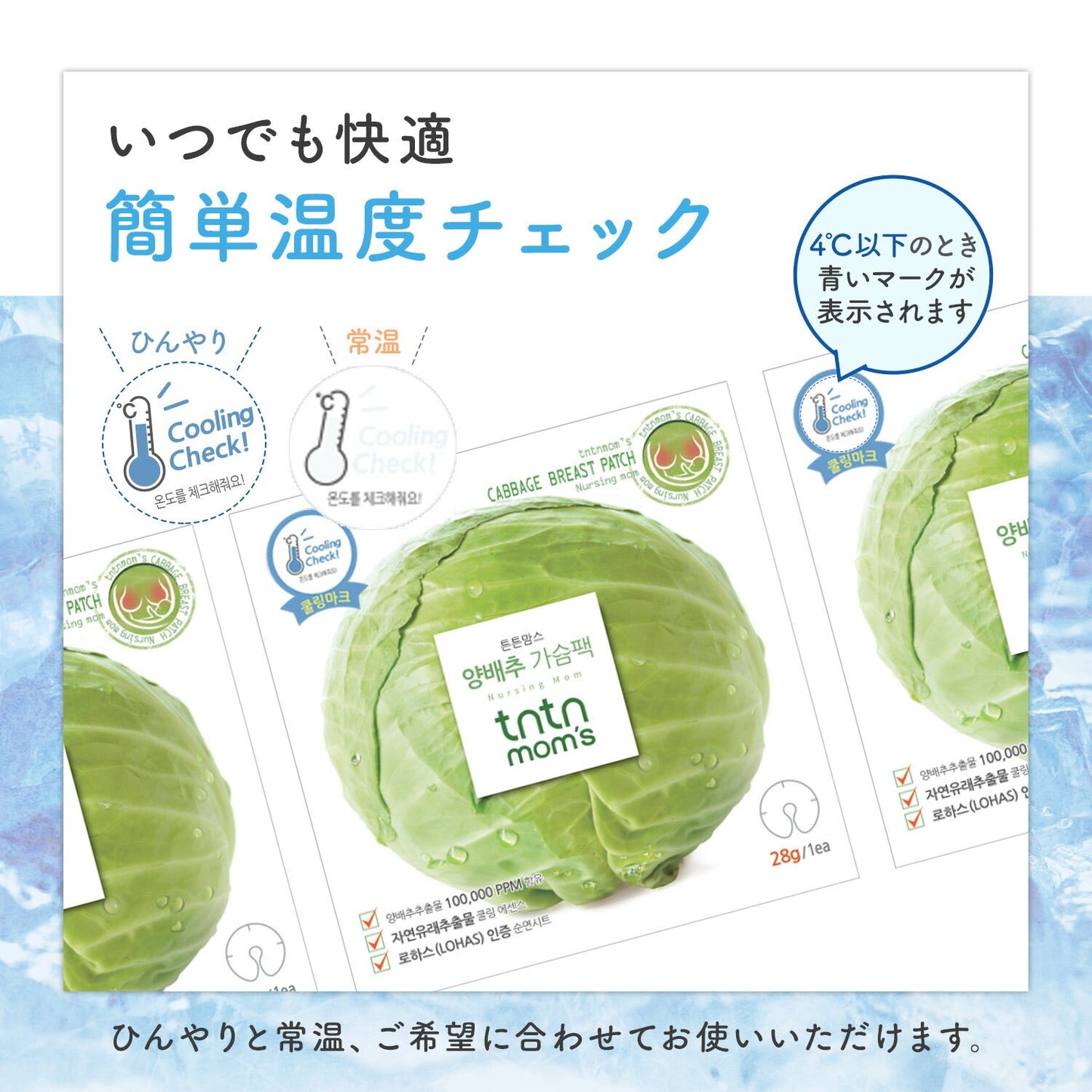キャベツバストパック 個包装 8枚入り | tntnmom's(トゥントゥンマムズ)