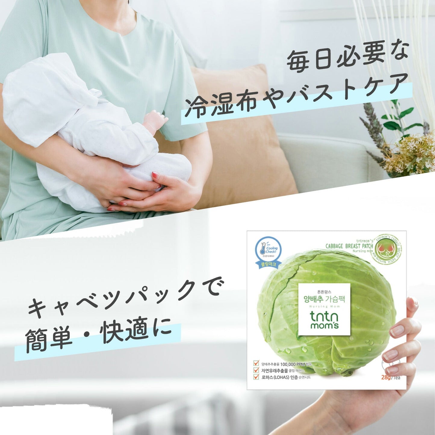 キャベツバストパック 個包装 8枚入り | tntnmom's(トゥントゥンマムズ)