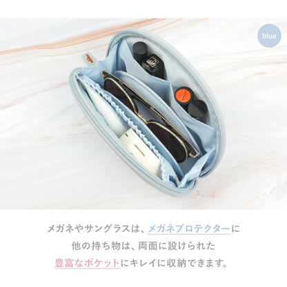 メガネが入るポーチ Four Seasons Round Pouch | BAGS IN BAG（バッグインバッグ）