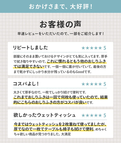 ＼新パッケージ／おしりふき 手口ふき ウェットティッシュ 80枚入り 12個 6個 2個 1個 | DoriDori（ドリドリ）