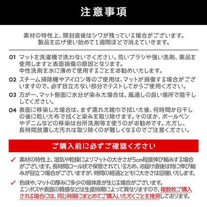 110×220 防水 抗菌 リビングマット Dogzari Flat | ecofoam（エコフォーム）