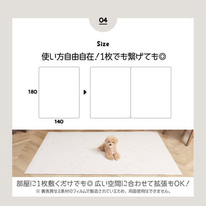 【選べる4サイズ】防水 抗菌ペット マット Dogzari Flat | ecofoam（エコフォーム）