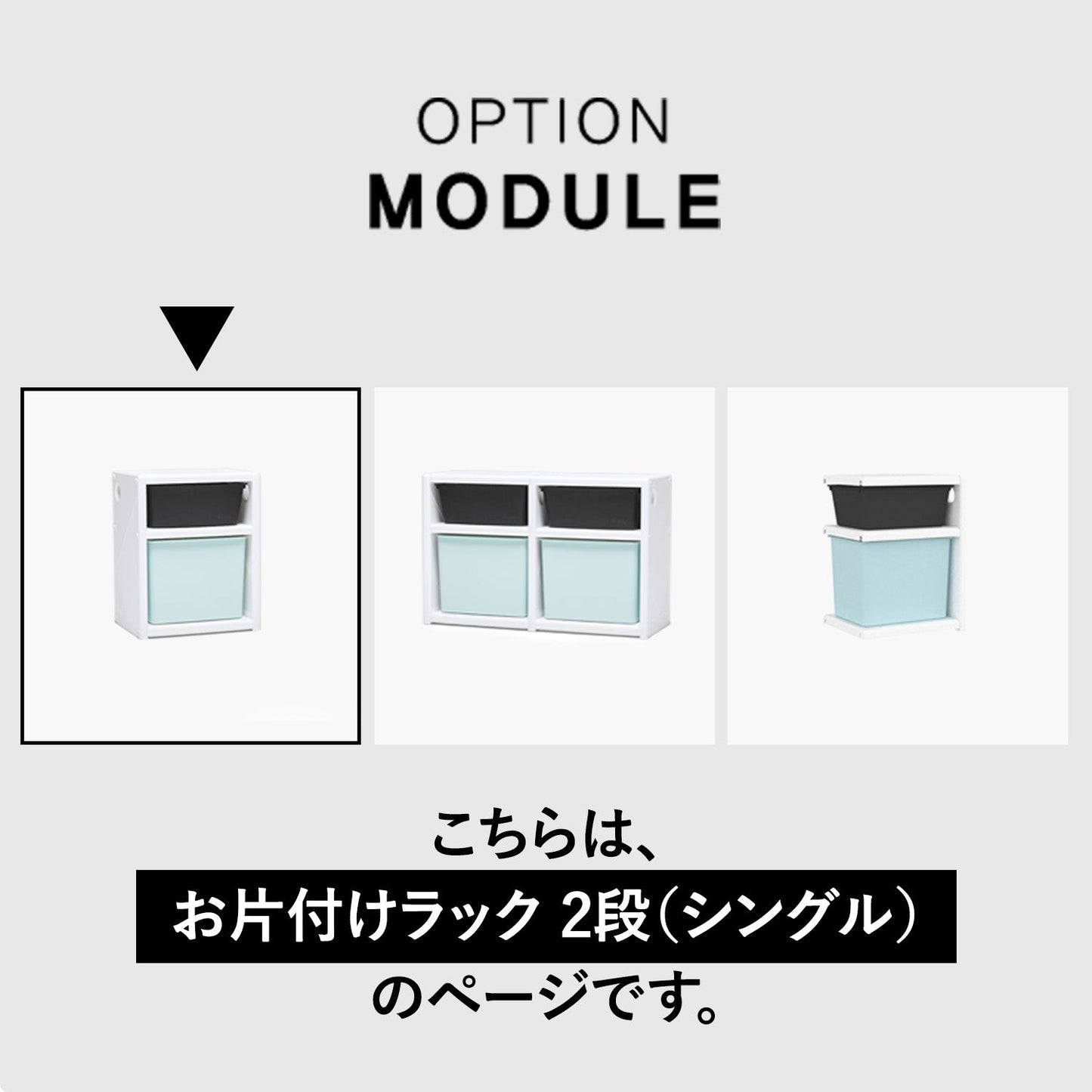 お片付けラック2段シングル MIPICK MODULE ORGANIZER 2-LEVEL | iFam（アイファム）