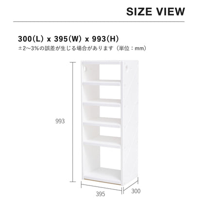 お片付けシェルフ5段シングル MIPICK MODULE ORGANIZER 5-LEVEL | iFam（アイファム）